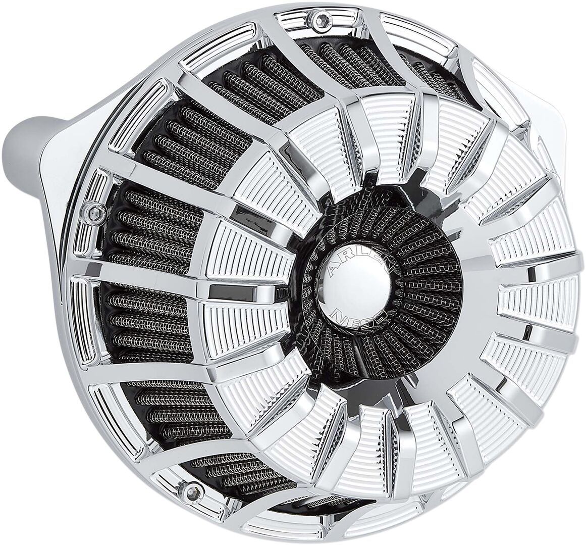 15-Spoke Inverted Series Air Cleaner, Chrome - 00-17 Twin Cam Air Cleaner Arlen Ness Default Title