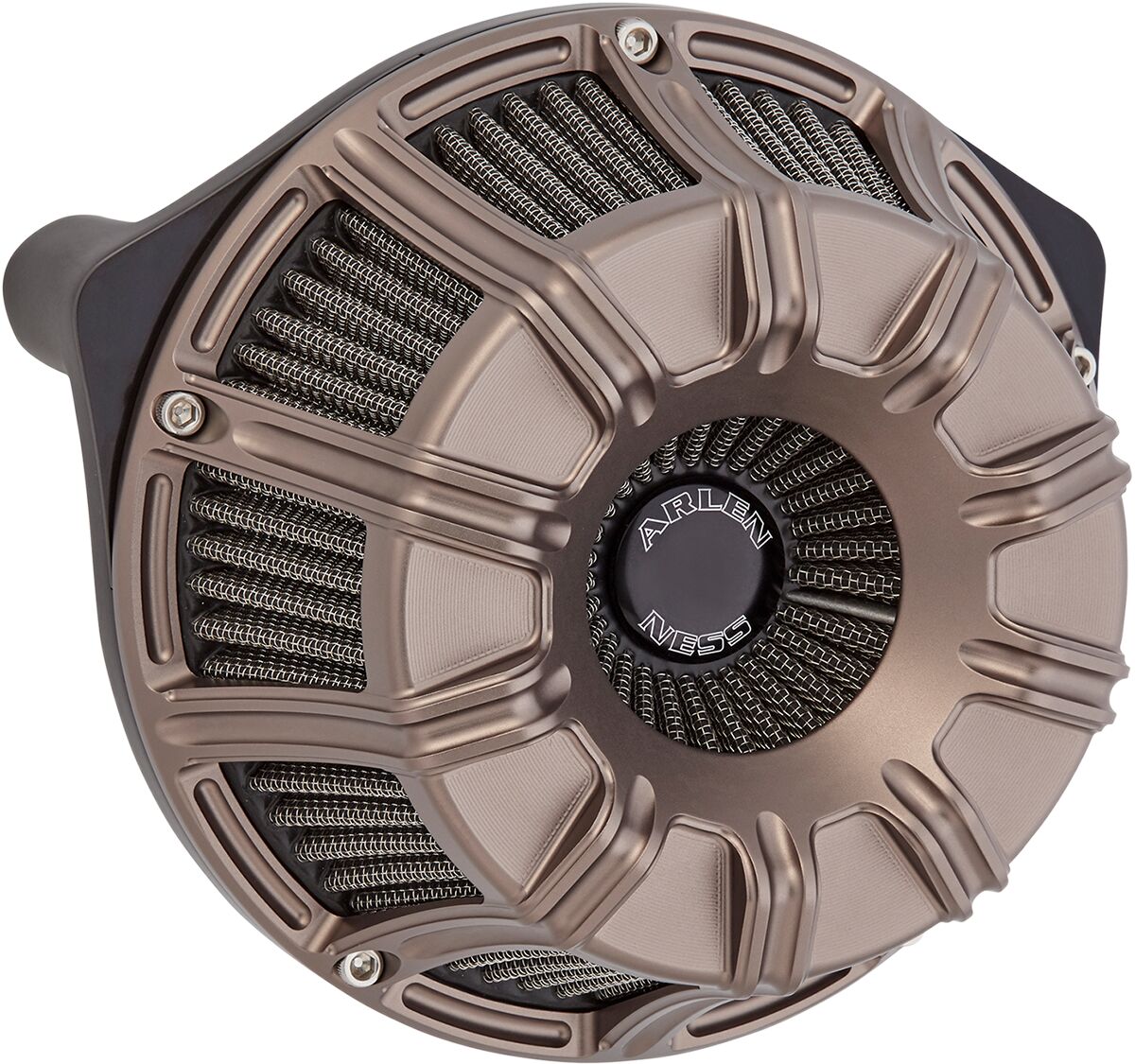 10-Gauge® Inverted Series Air Cleaner, Titanium - 17-23 Milwaukee 8 Air Cleaner Arlen Ness Default Title