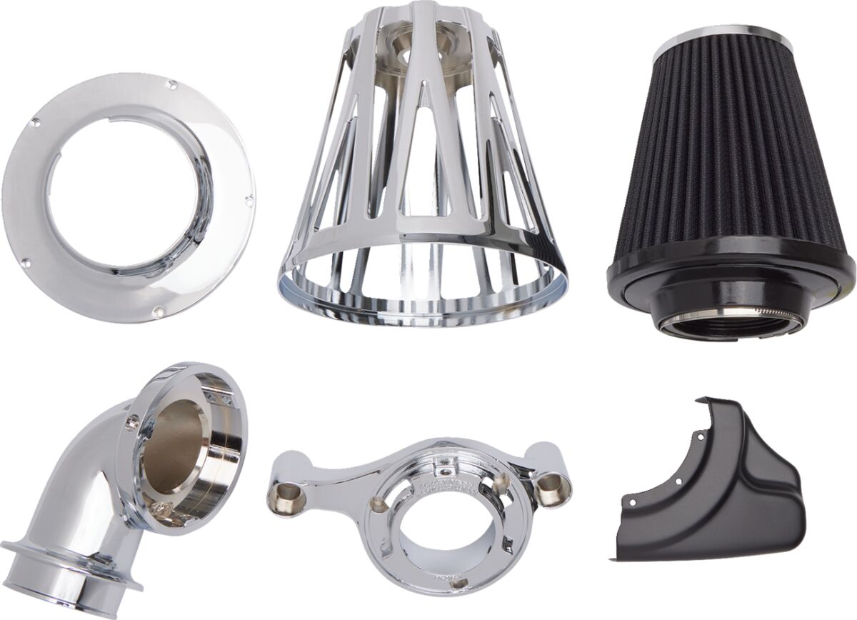 CrossFire Monster Sucker® Air Cleaner, Chrome - 17-23 Milwaukee 8 Air Cleaner Arlen Ness