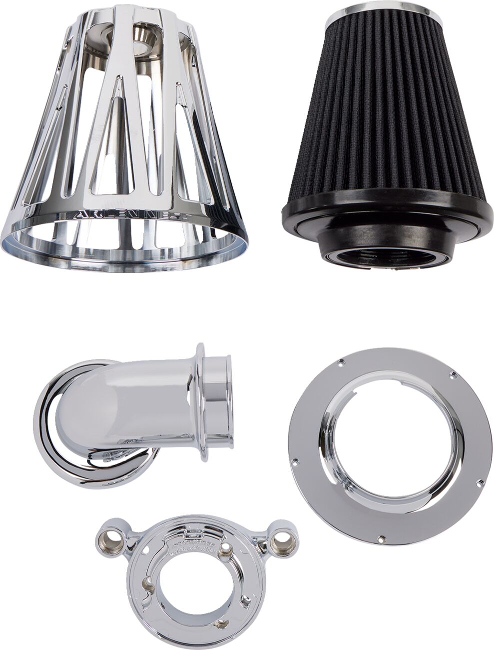 CrossFire Monster Sucker® Air Cleaner, Chrome - 17-23 Milwaukee 8 Air Cleaner Arlen Ness