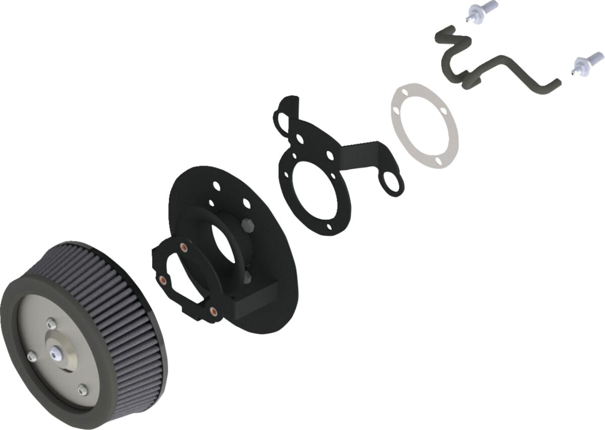 VO2 Naked Air Cleaner - Milwaukee 8 Air Cleaner Vance & Hines