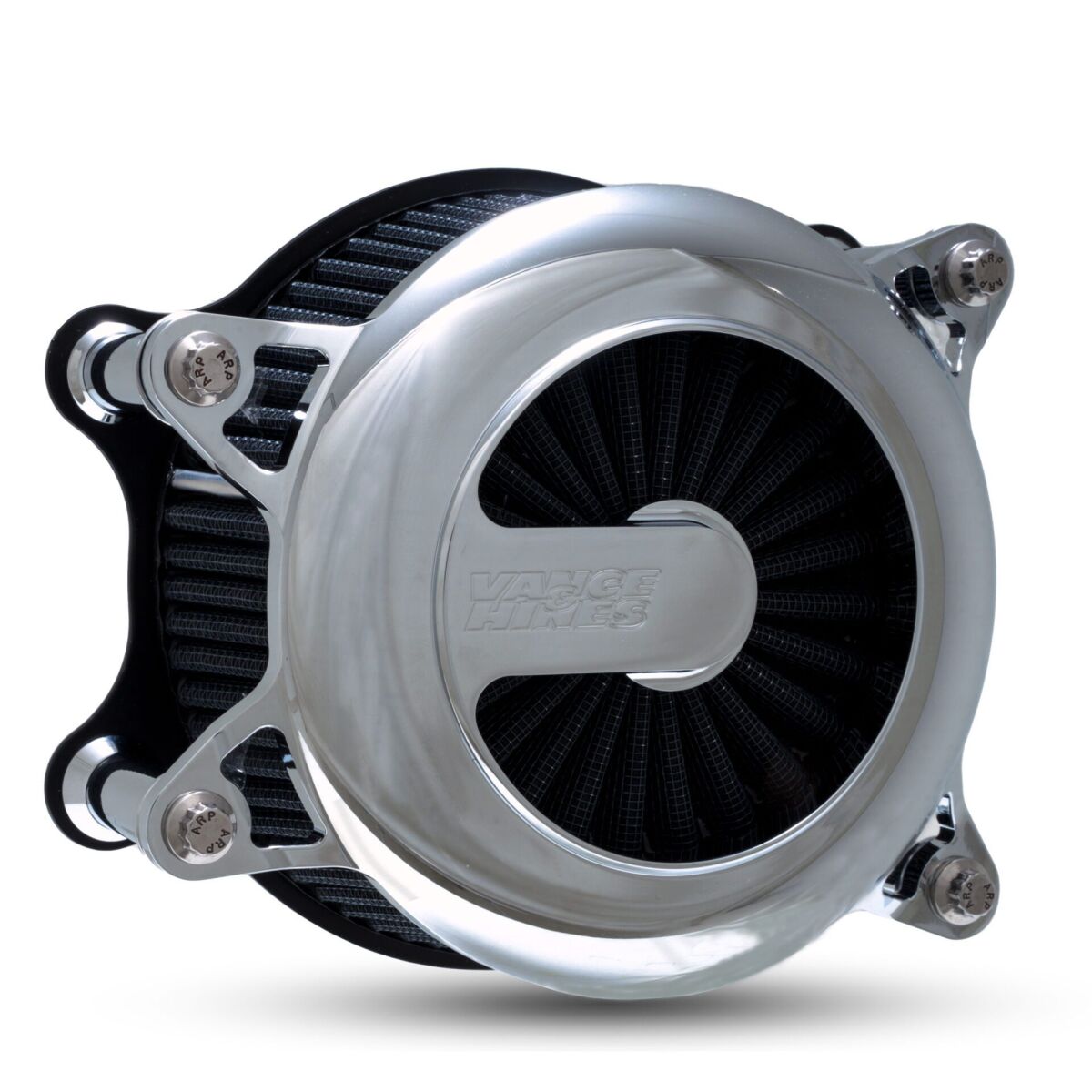 VO2 Rogue Air Cleaner, Chrome - 08-17 Dyna Air Cleaner Vance & Hines