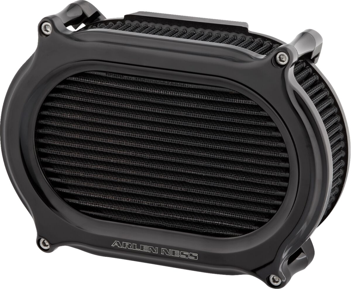 Stage 2 Oval Upgrade Air Filter, Black Air Filter Arlen Ness