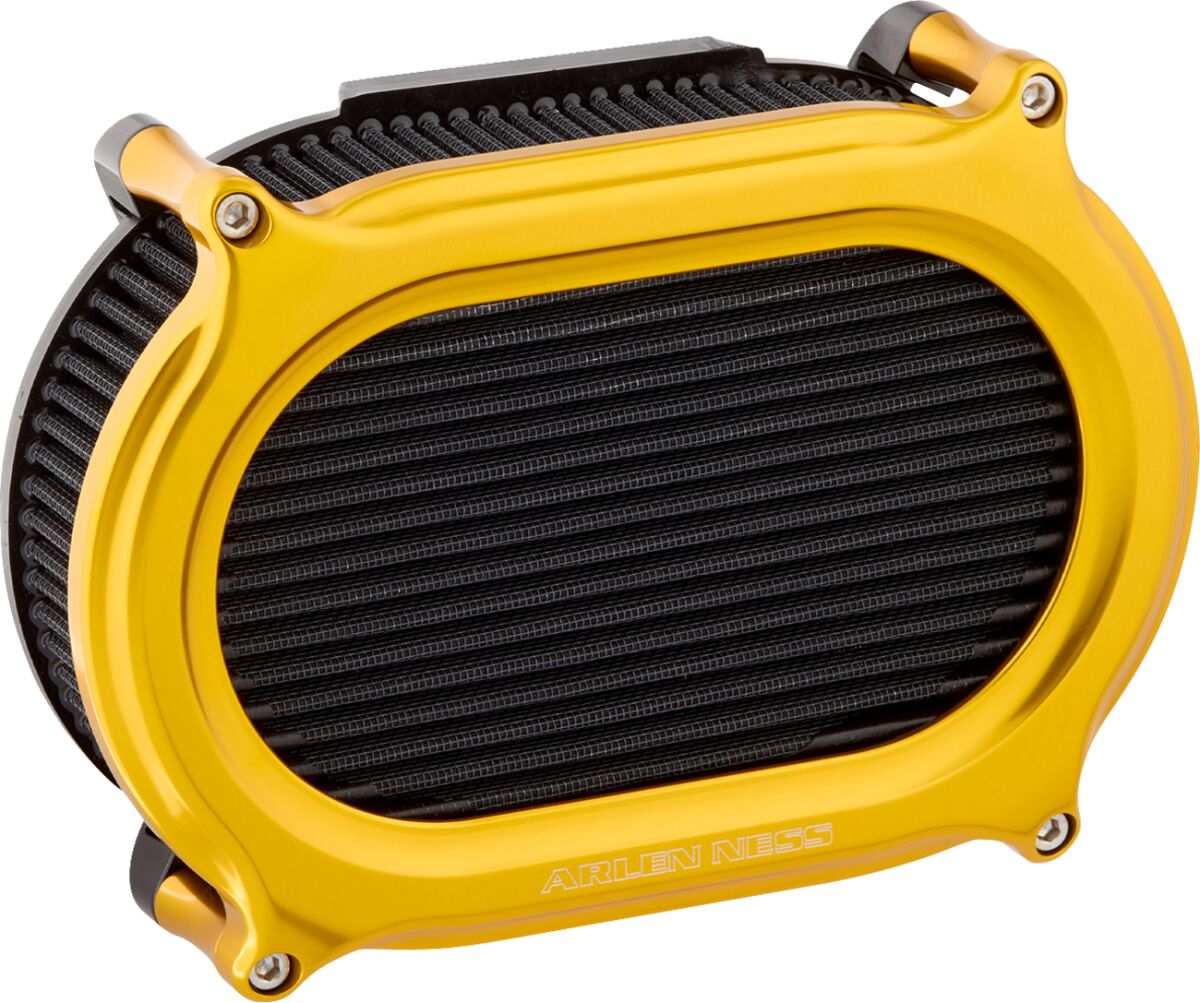 Stage 2 Oval Upgrade Air Filter, Gold Air Filter Arlen Ness Default Title