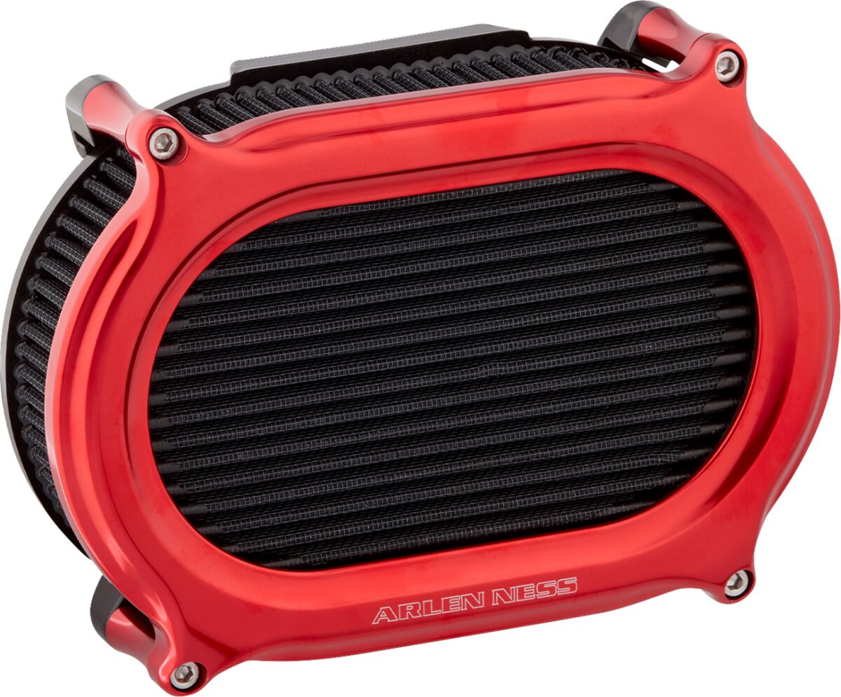 Stage 2 Oval Upgrade Air Filter, Red Air Filter Arlen Ness Default Title