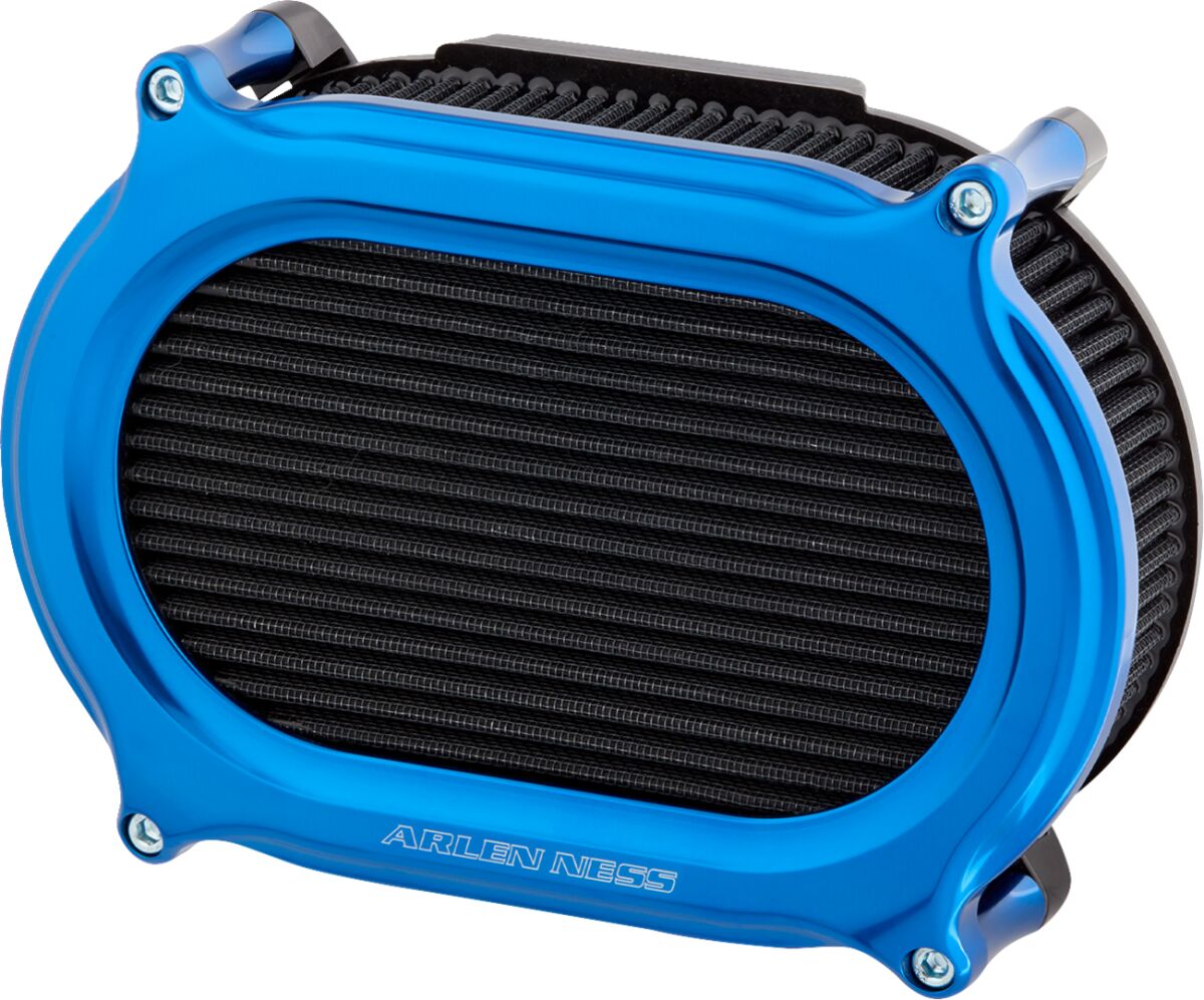 Stage 2 Oval Upgrade Air Filter, Blue Air Filter Arlen Ness