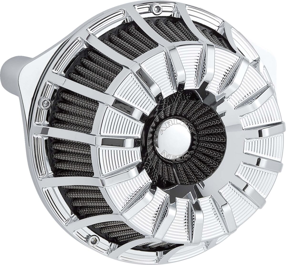 15-Spoke Inverted Series Air Cleaner, Chrome - 24+ Touring Air Cleaner Arlen Ness Default Title