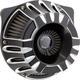 Deep Cut® Inverted Series Air Cleaner, Black - 24+ Touring Air Cleaner Arlen Ness Default Title