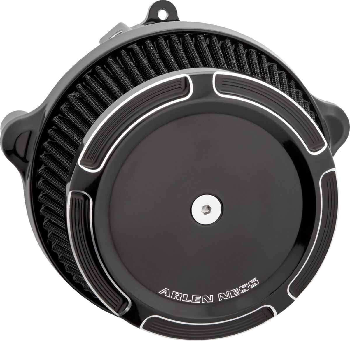 Beveled Stage 1 Big Sucker®, Black - 24+ Touring Air Cleaner Arlen Ness Default Title