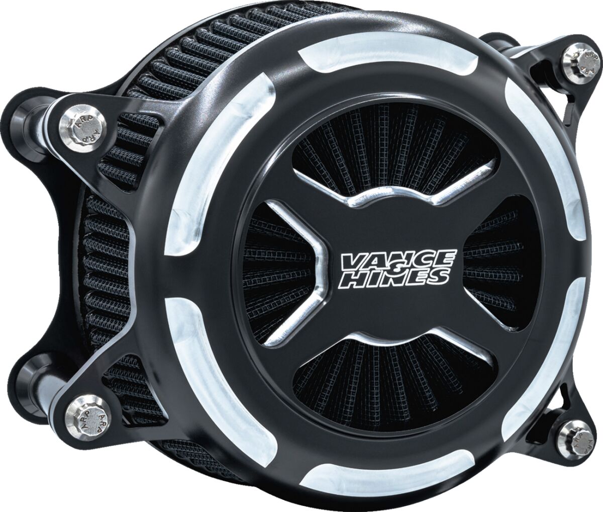 Vo2 X Air Intake, Black Contrast - 23+ Touring Air Cleaner Vance & Hines Default Title
