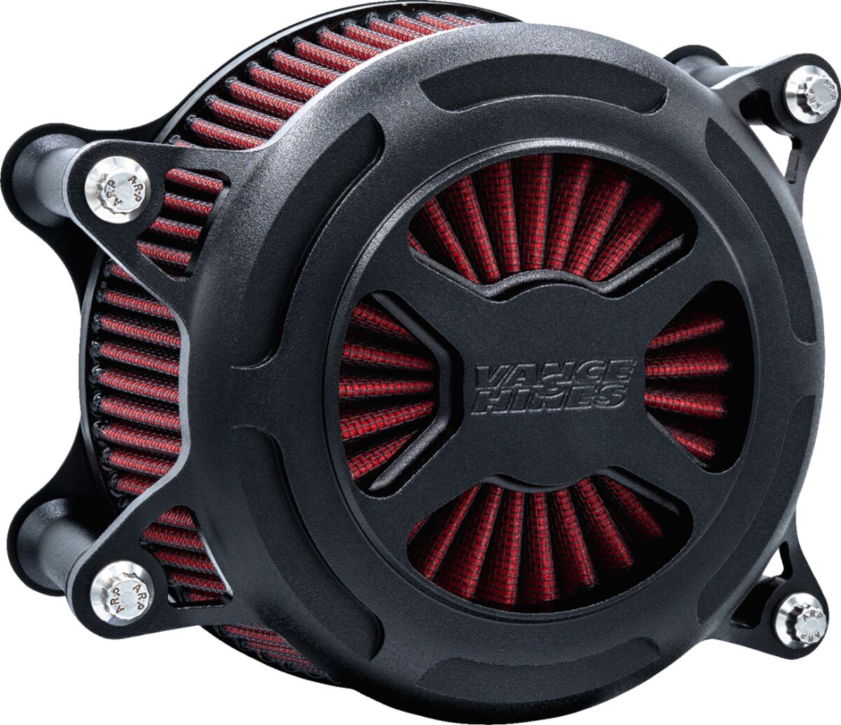 Vo2 X Air Intake, Black Wrinkle - 23+ Touring Air Cleaner Vance & Hines Default Title