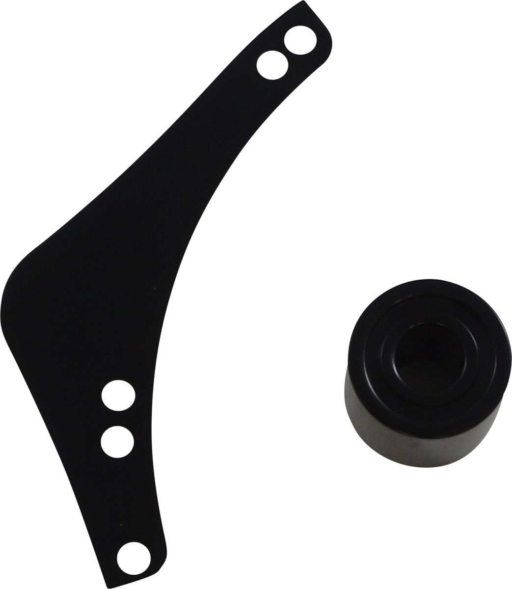 Replacement Left Breather Cover Plates: Inverted / Method Series®, black - 17-23 Milwaukee 8 Air Cleaner Replacement Part Arlen Ness Default Title