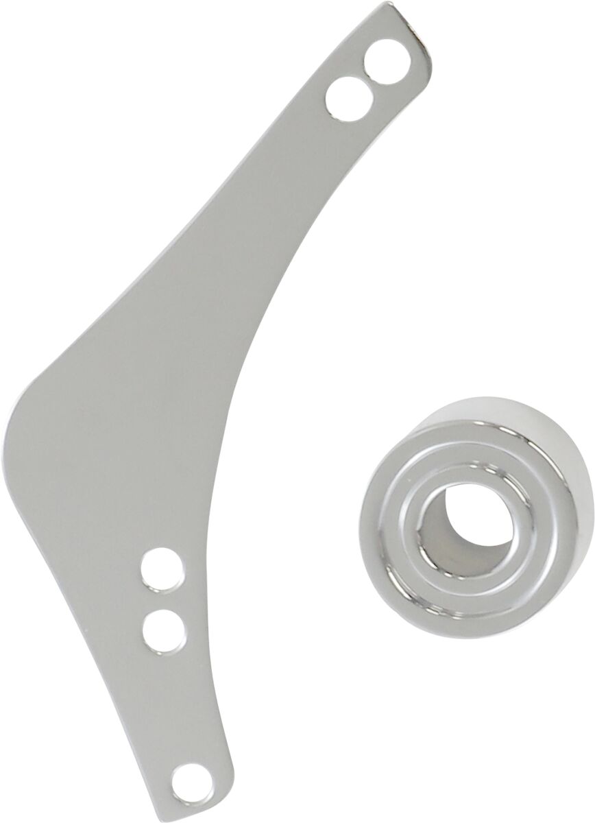 Replacement Left Breather Cover Plates: Inverted / Method Series®, Chrome - 17-23 Milwaukee 8 Air Cleaner Replacement Part Arlen Ness Default Title