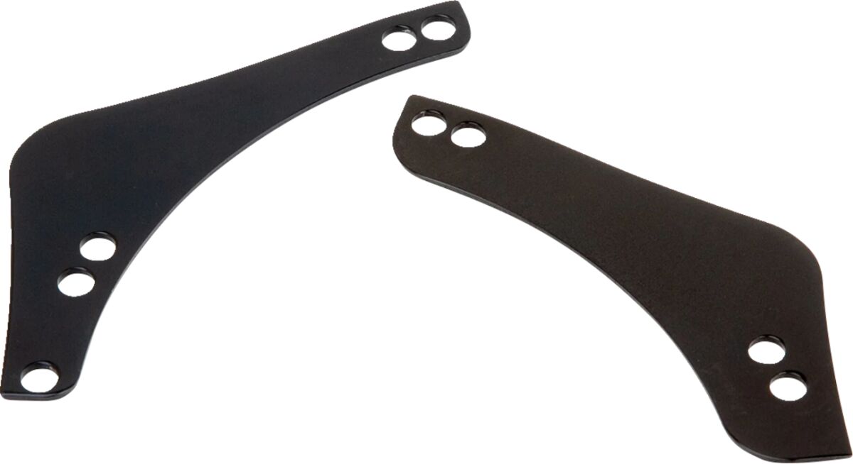 Replacement Left Breather Cover Plates: Inverted / Method Series®, Black - 08-16 FLT / 16-17 Softails & FXDLS (FBW) Air Cleaner Replacement Part Arlen Ness