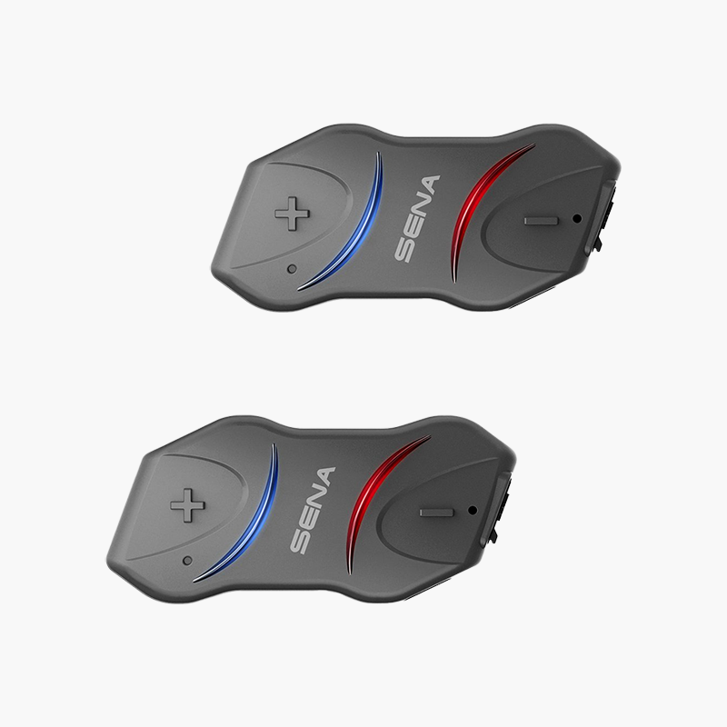 10R Low Profile Motorcycle Bluetooth Communication System - Dual Pack Intercom Sena