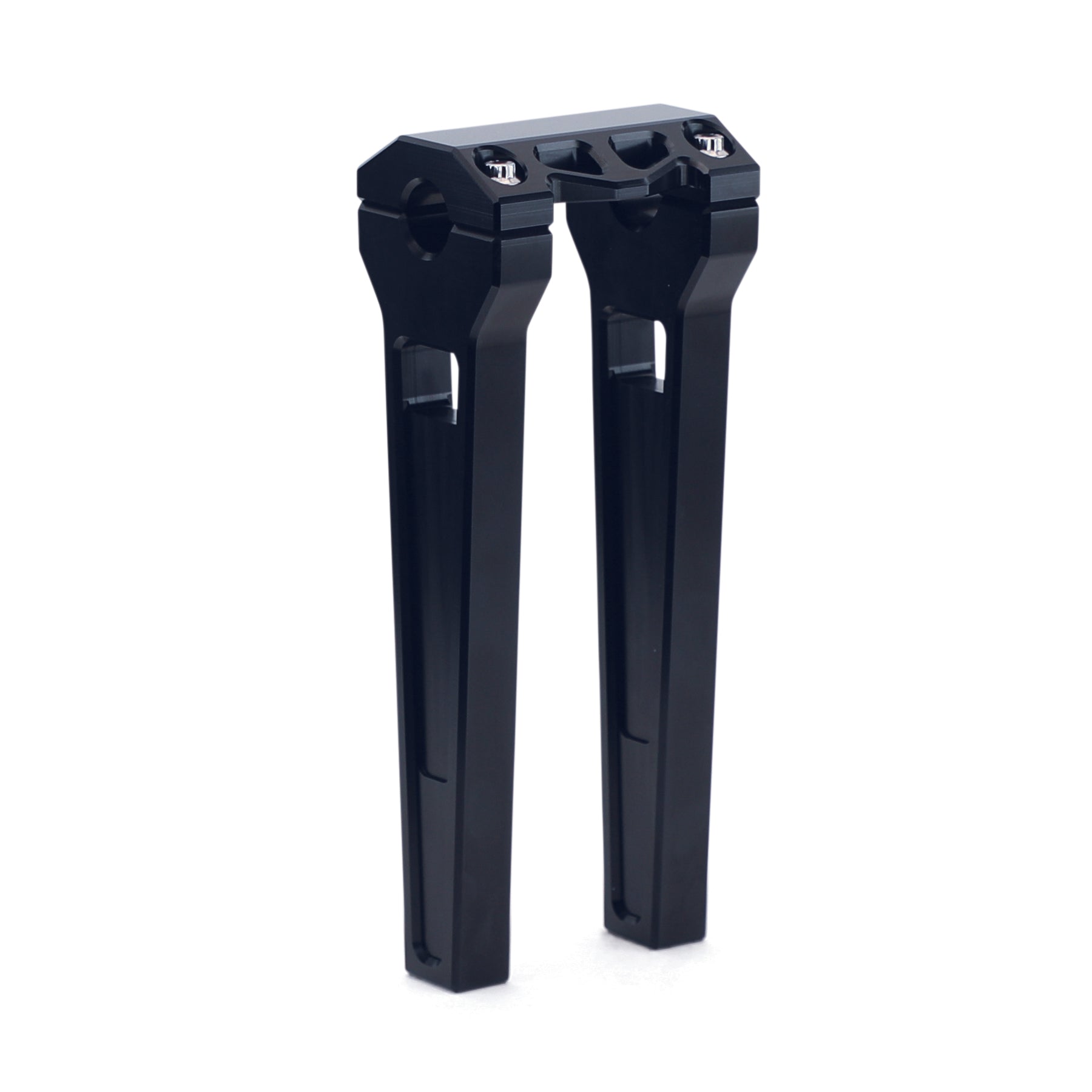 Performance Risers Straight Risers LA Choppers Black 10" 1"