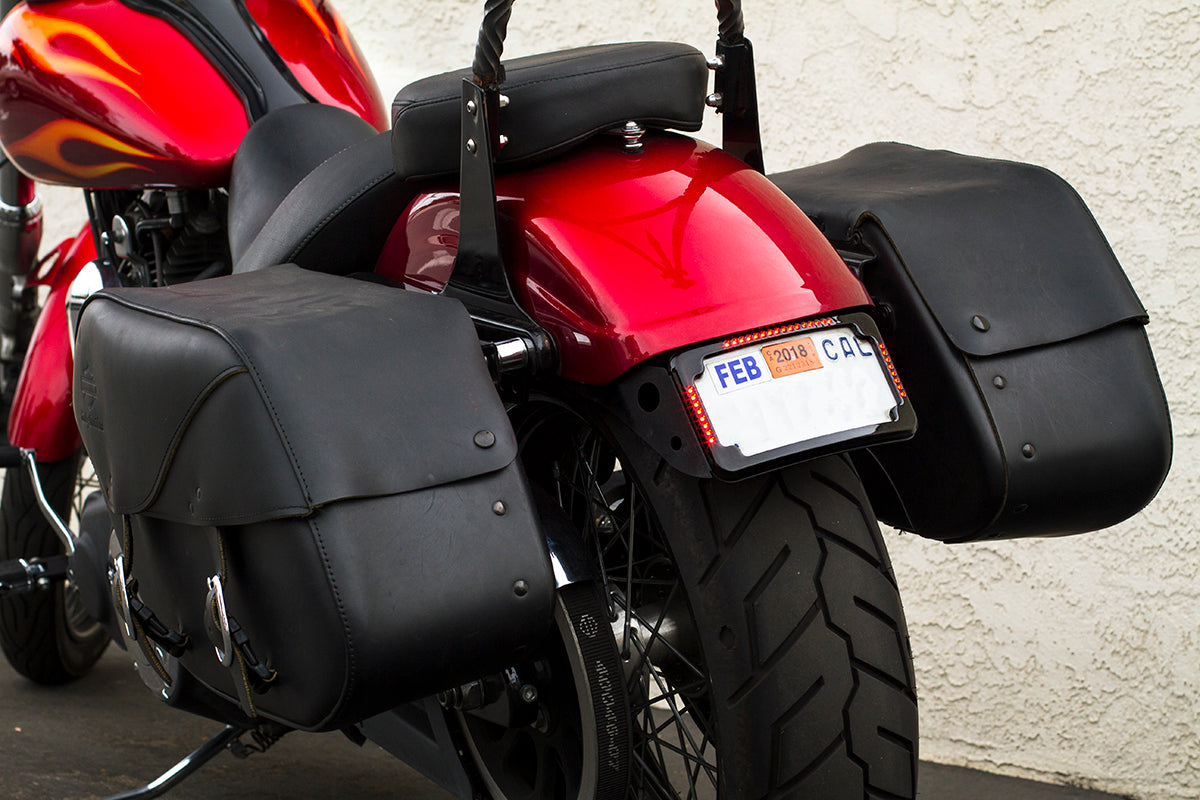 Curved License Plate Relocation - Dyna License Plate Cycle Visions