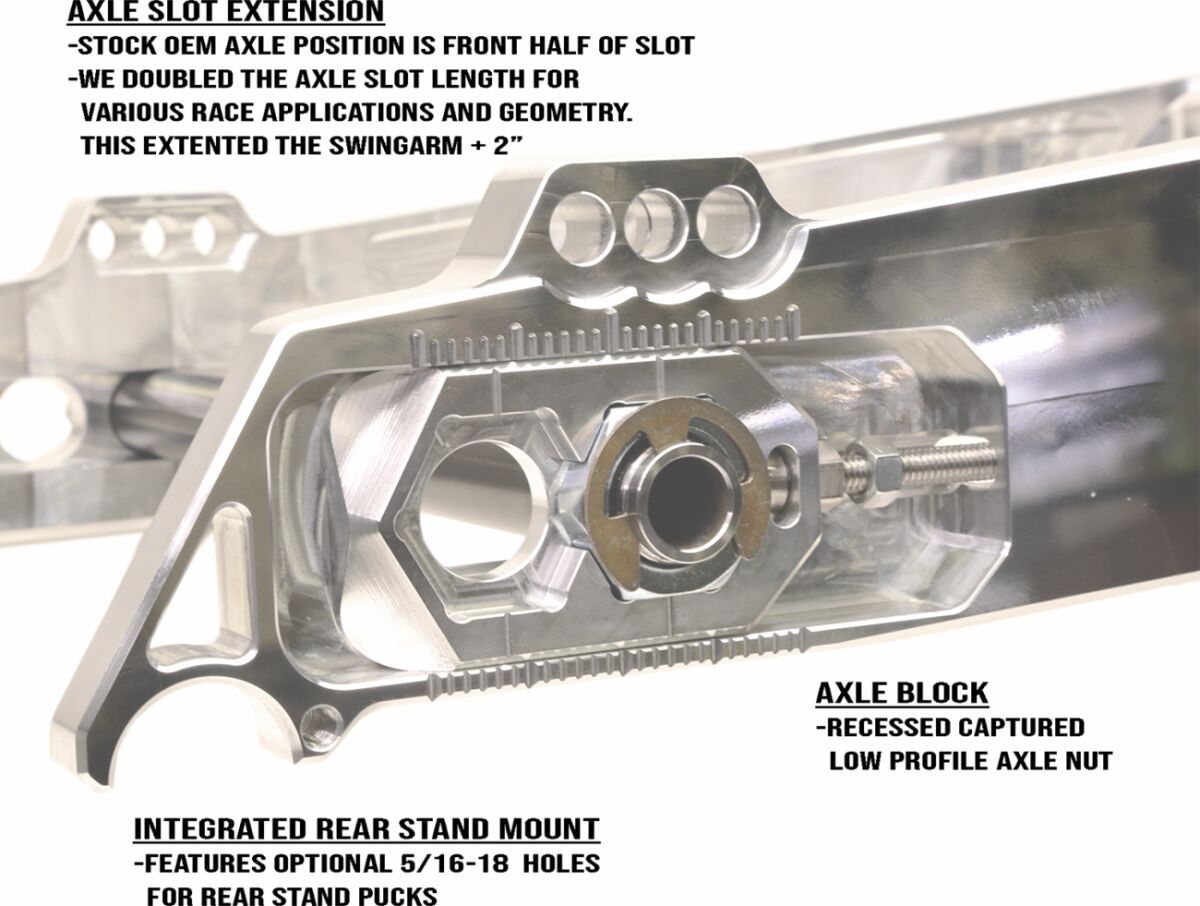 "The Swinger" Swingarm - 09+ Touring Swingarm Alloy Art