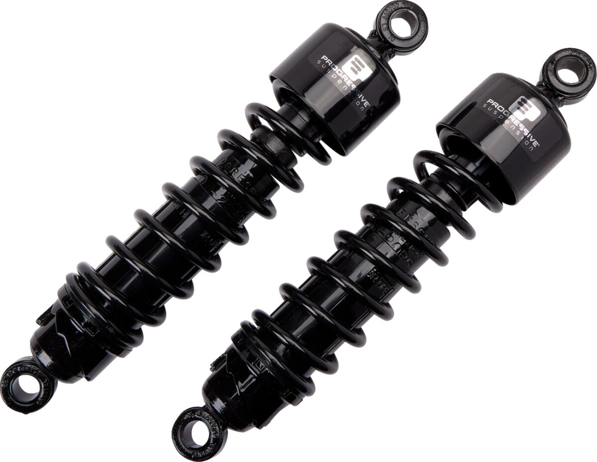 412 Standard Series Rear Shocks 12.5", Black - 03+ Touring Rear Shocks Progressive Suspension Default Title