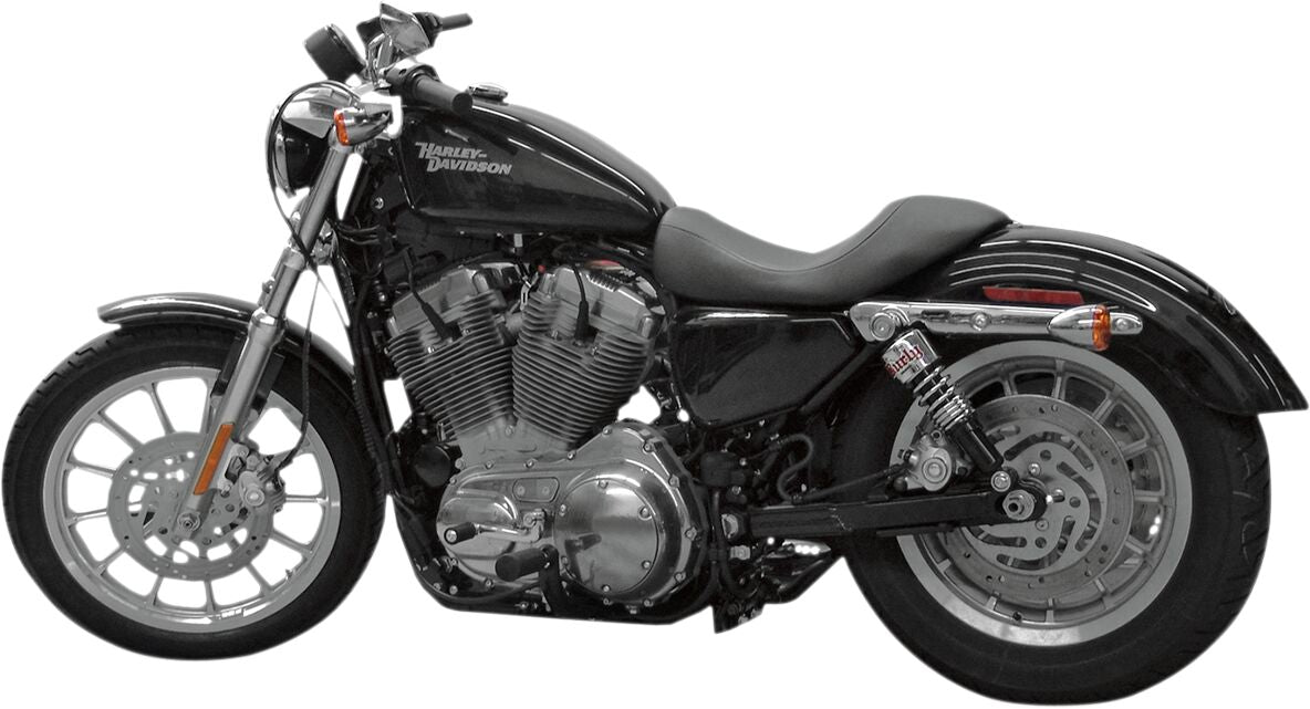 Shocks 15" Stiletto Black W/Red & Black Springs Burly Brand