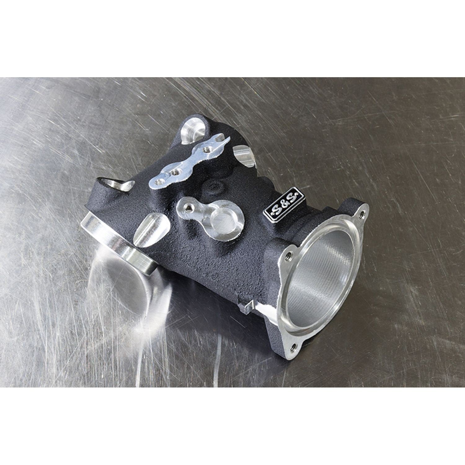 Premium 55mm CNC Ported Black Manifold - Milwaukee 8 Throttle Bodies S&S Cycle
