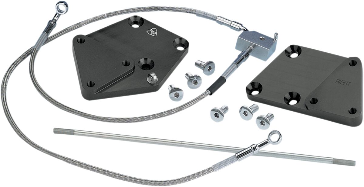 3" Forward Control Extension, Black - 07-17 Softail Foot Controls Accessories Arlen Ness Default Title