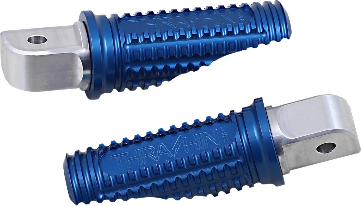 Burnout Peg, blue - Touring & 18+ Softail (Rear) Foot Pegs Thrashin Supply Co. Default Title