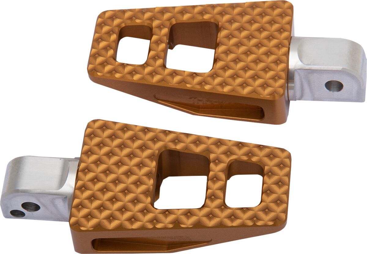 P-54, Gold - Milwaukee 8 Softail (Rear) Foot Pegs Thrashin Supply Co. Default Title