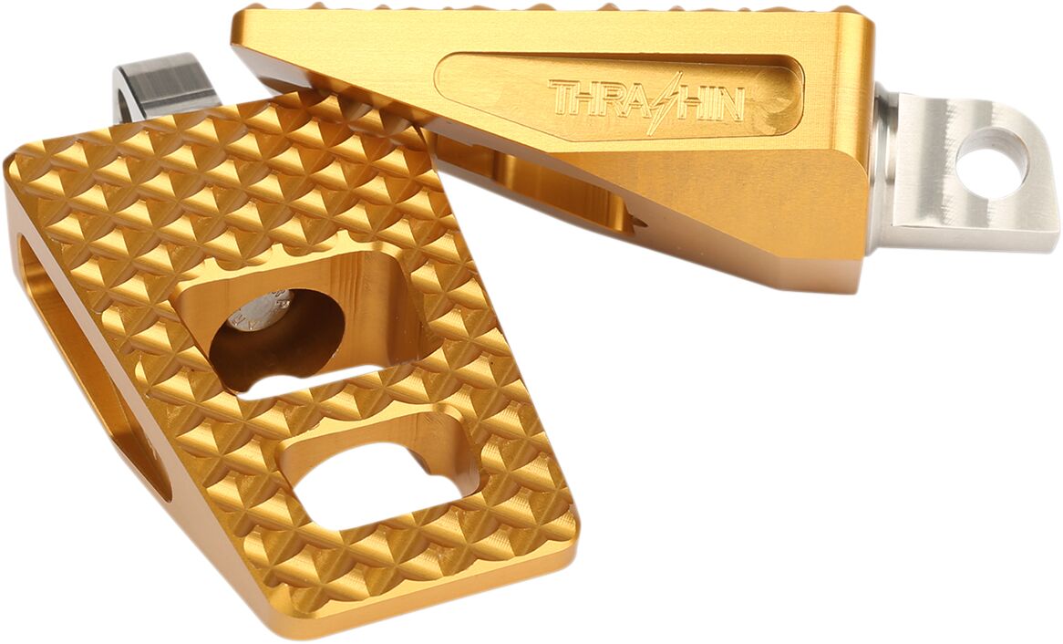 P-54, Gold - Milwaukee 8 Softail (Rear) Foot Pegs Thrashin Supply Co.