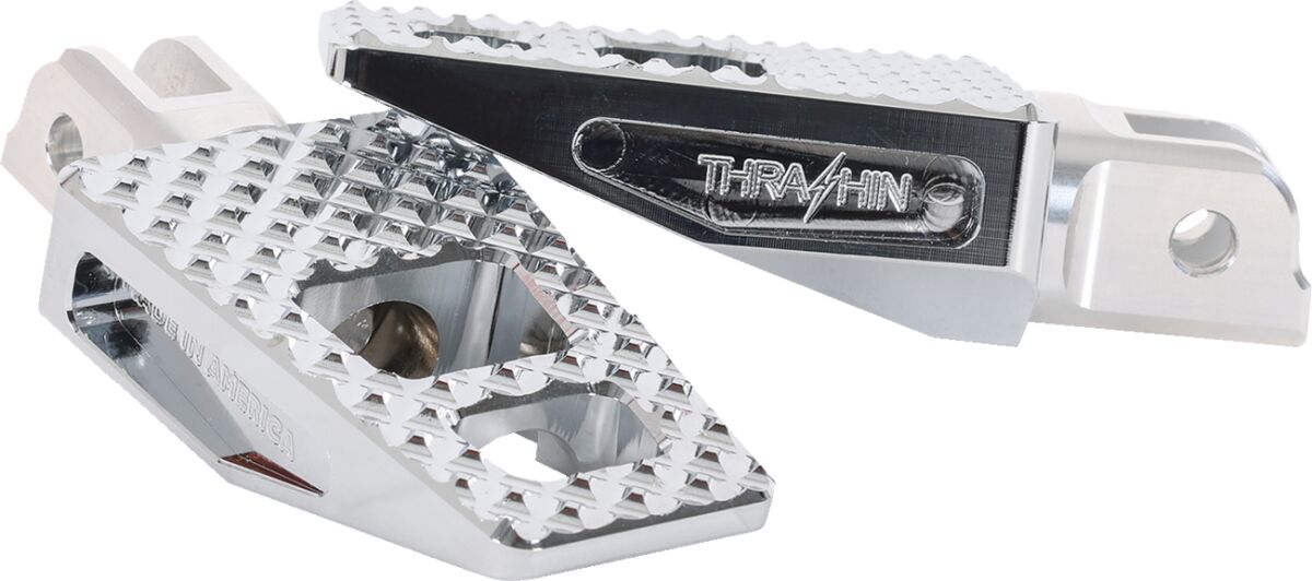 P-54, Chrome - Milwaukee 8 Softail (Front) Foot Pegs Thrashin Supply Co. Default Title