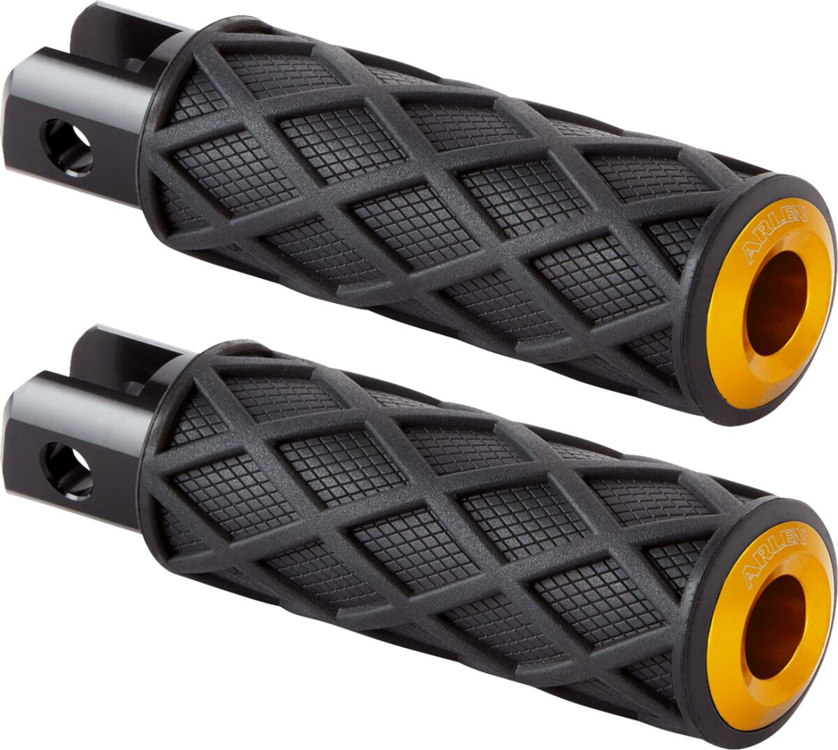 Diamond Footpegs, Gold - 18+ Softail (Front) Foot Pegs Arlen Ness Default Title