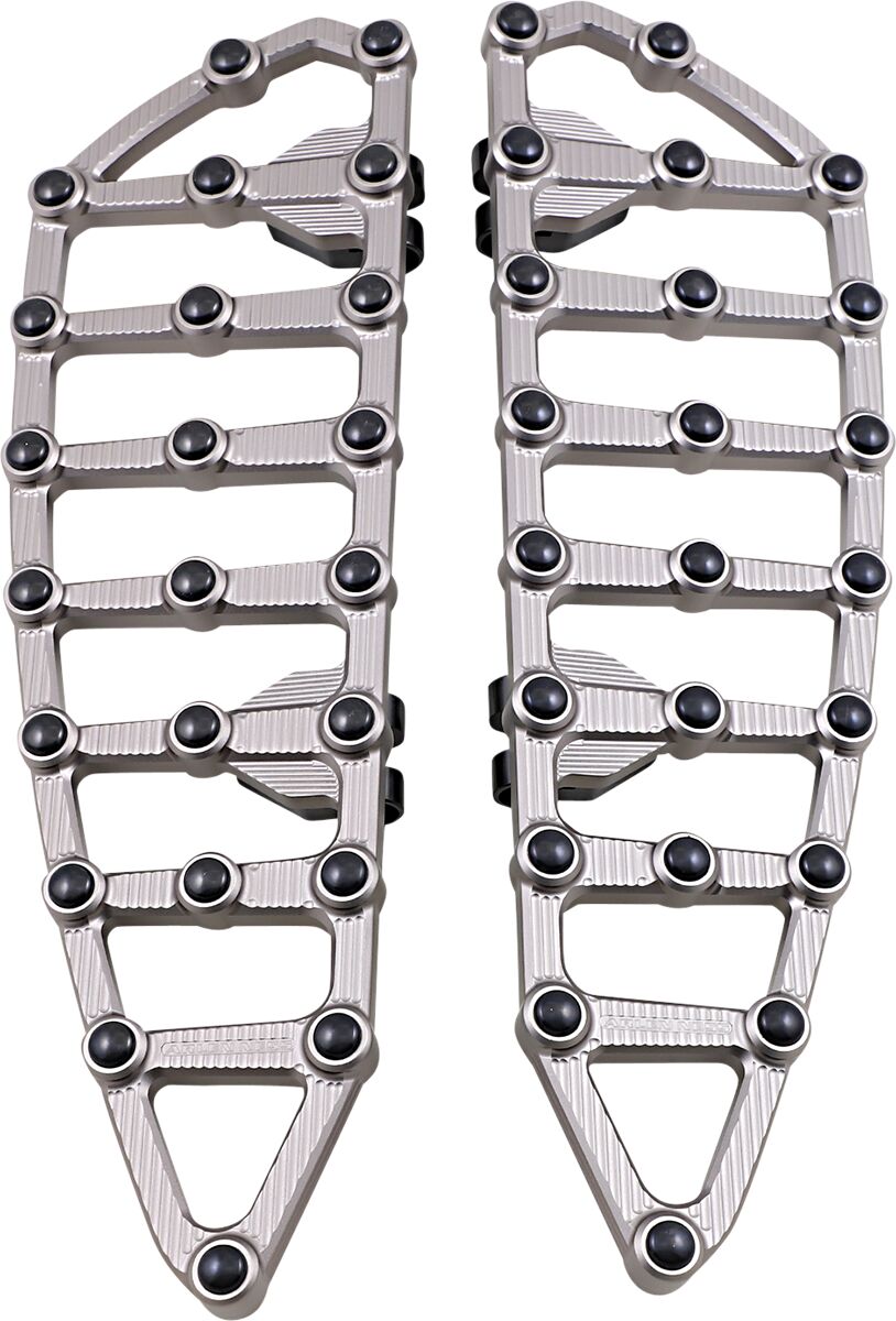 Ness-MX Floorboards, Titanium - 99+ Touring Floorboards Arlen Ness
