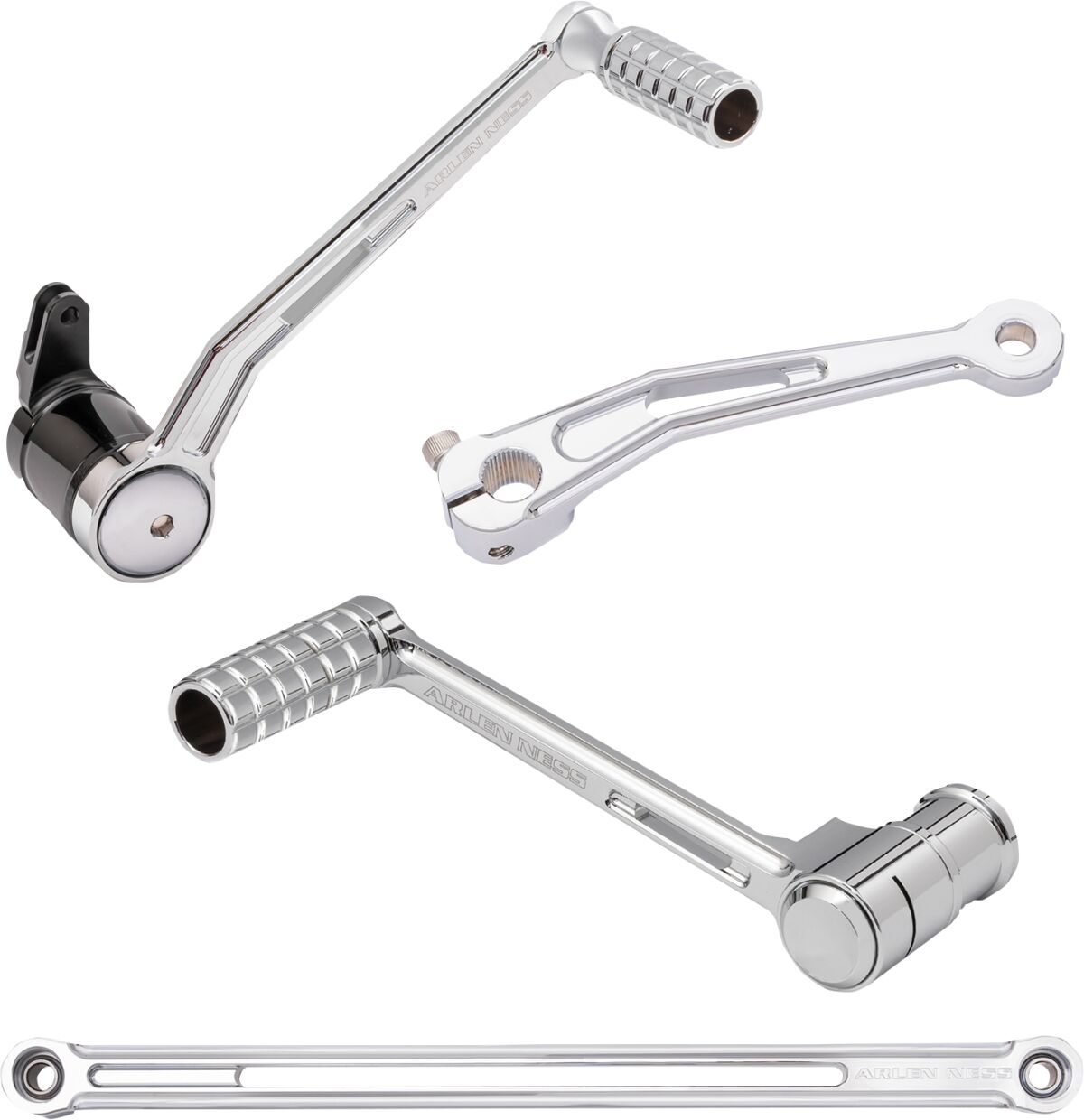 Speedliner Solo Foot Control Kit, Chrome - Touring Foot Control Kit Arlen Ness Default Title