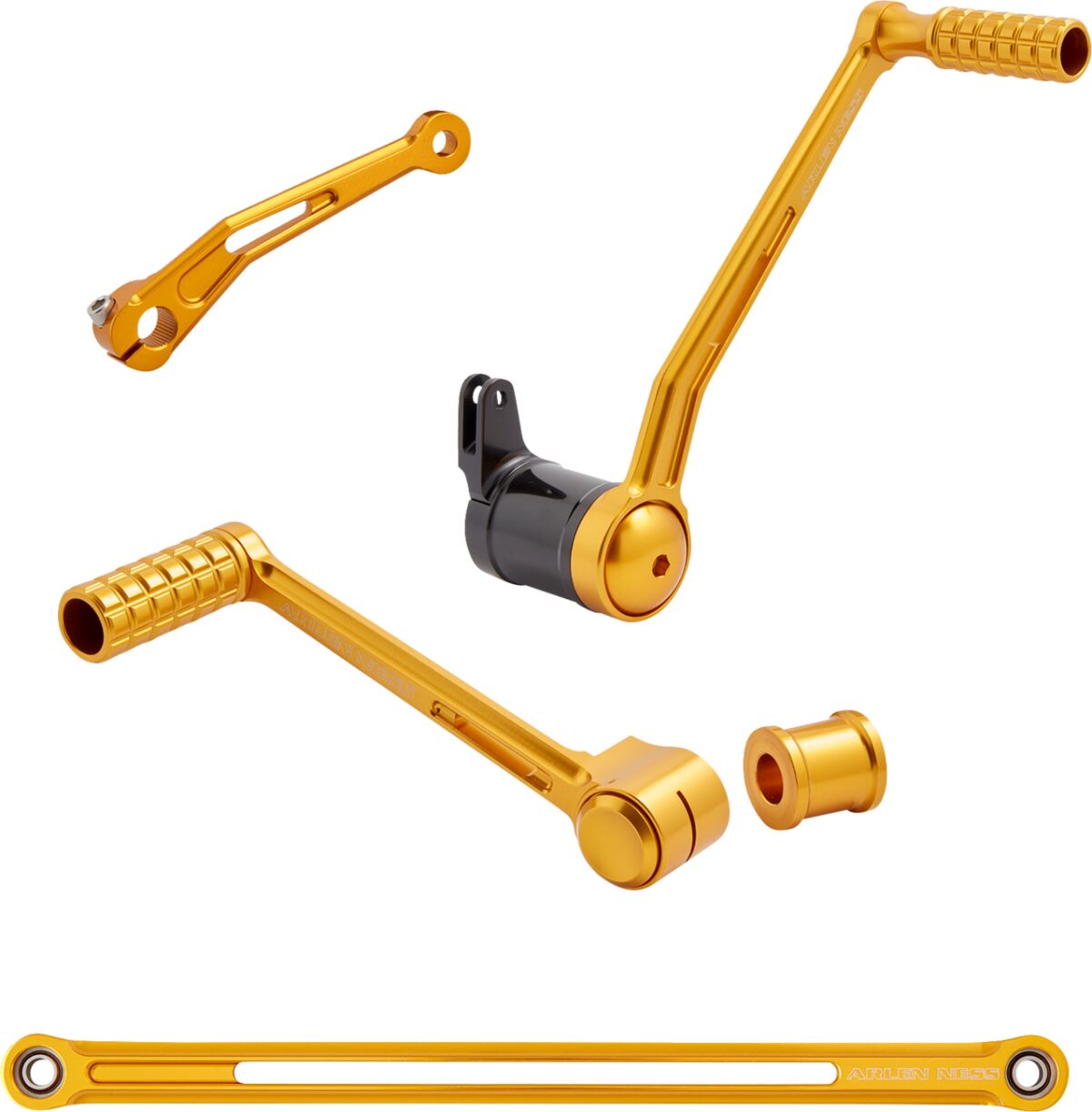 Speedliner Foot Control Kit, Gold - Touring Foot Control Kit Arlen Ness Default Title