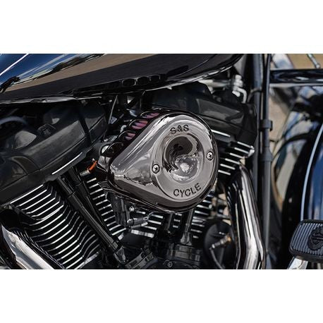 Mini Teardrop Stealth Air Cleaner Kit Air Cleaner S&S Cycle Lava Chrome 17-23 Milwaukee Eight