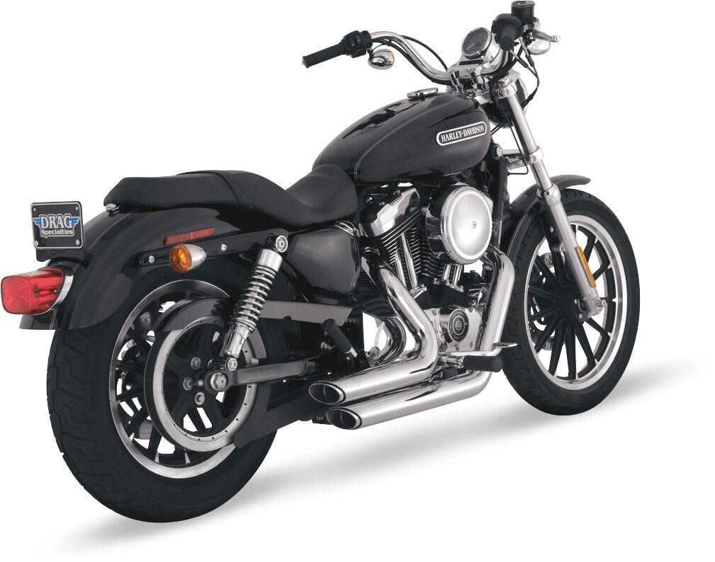 Shortshots Staggered Exhaust, Chrome - 04-13 Sportster Full Exhaust System Vance & Hines Default Title