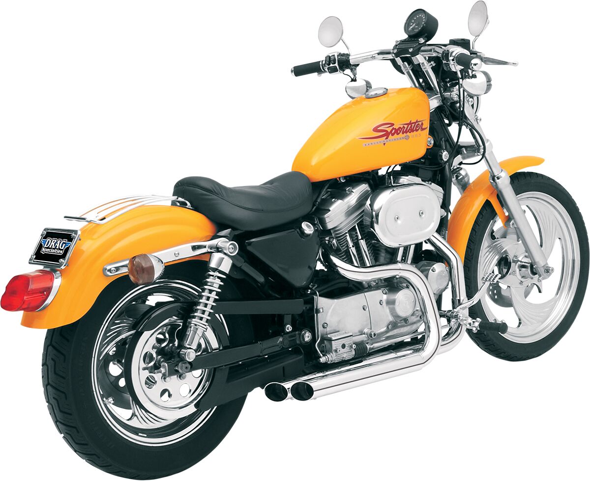 Pro Street Forward Control Exhaust System, Chrome - 04-06 Sportster Full Exhaust System Bassani Xhaust Default Title