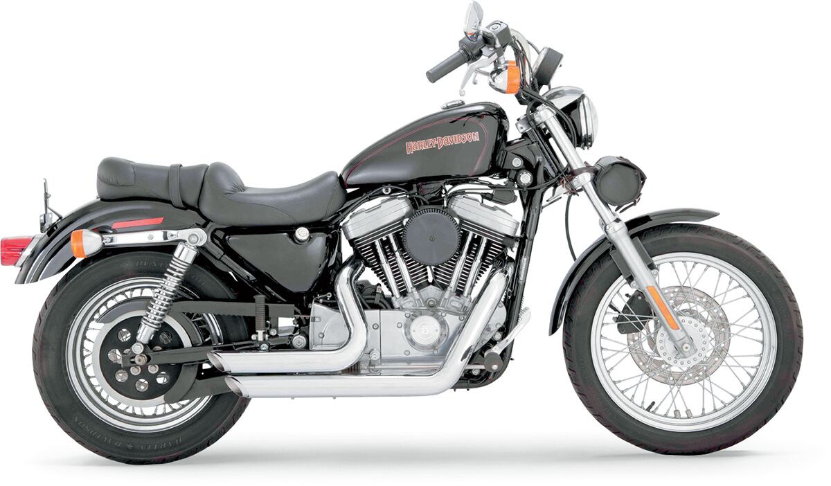 Shortshots Staggered Exhaust, Chrome - 99-03 Sportster Full Exhaust System Vance & Hines Default Title