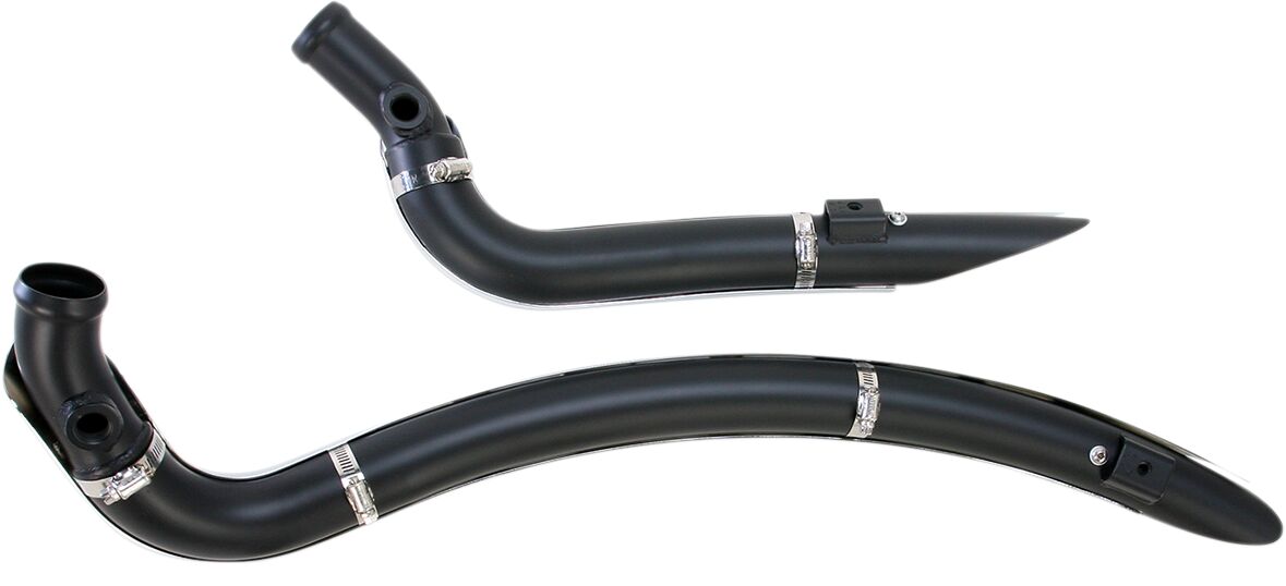 Sweepers Radius Exhaust System With Holes, Chrome Softail & Dyna Full Exhaust System Bassani Xhaust