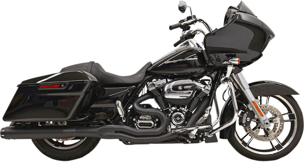 Road Rage B4 2:1 Exhaust System Straight Muffler, Black - 17+ Touring Full Exhaust System Bassani Xhaust Default Title