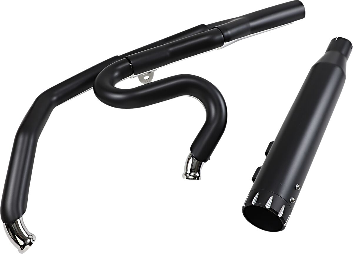 Road Rage High Horsepower 2:1 Exhaust System, Black - 17+ Touring Full Exhaust System Bassani Xhaust