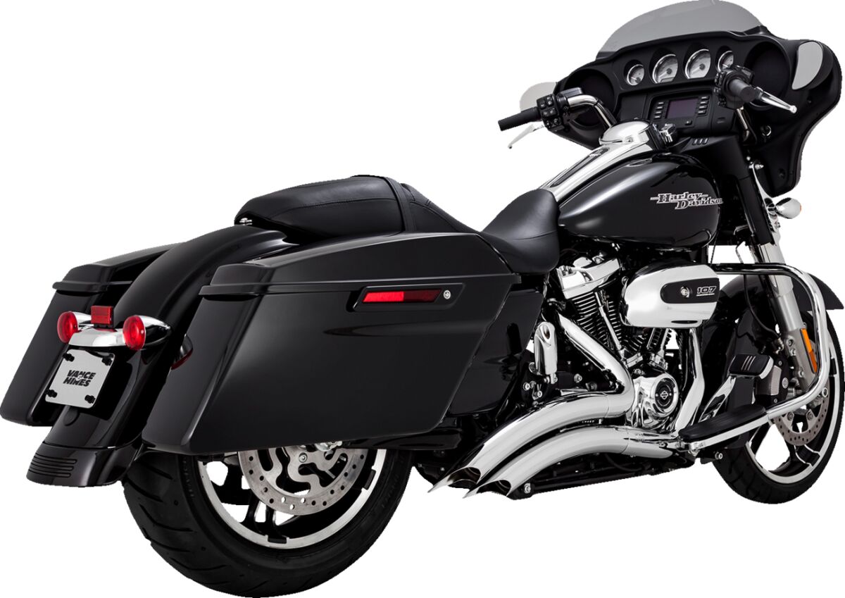 Big Radius Exhaust, Chrome - 17+ Touring Full Exhaust System Vance & Hines Default Title