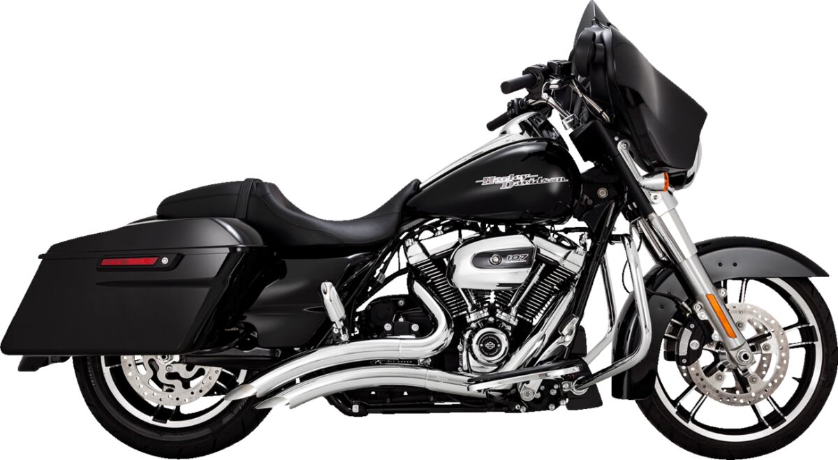 Big Radius Exhaust, Chrome - 17+ Touring Full Exhaust System Vance & Hines