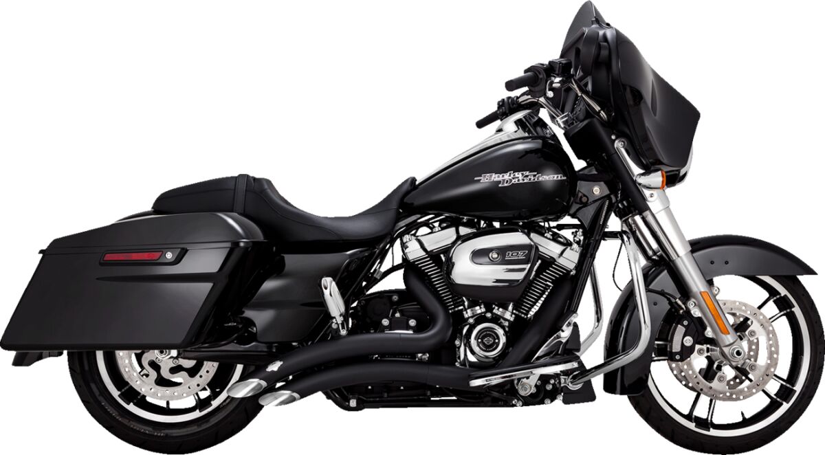 Big Radius Exhaust, Black - 17+ Touring Full Exhaust System Vance & Hines