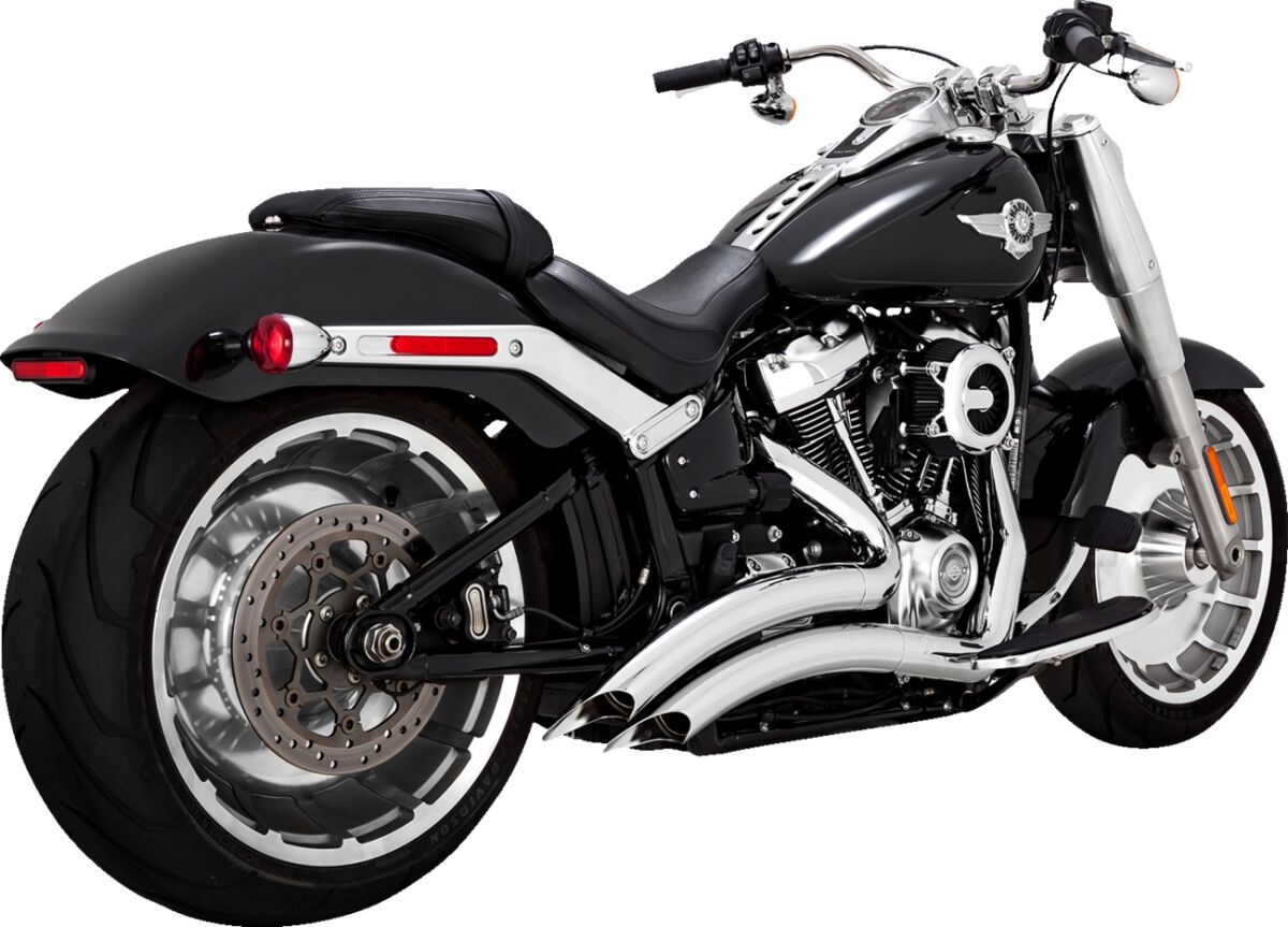 Big Radius Exhaust, Chrome - 18+ Softail (Fat Boy/Breakout) Full Exhaust System Vance & Hines Default Title