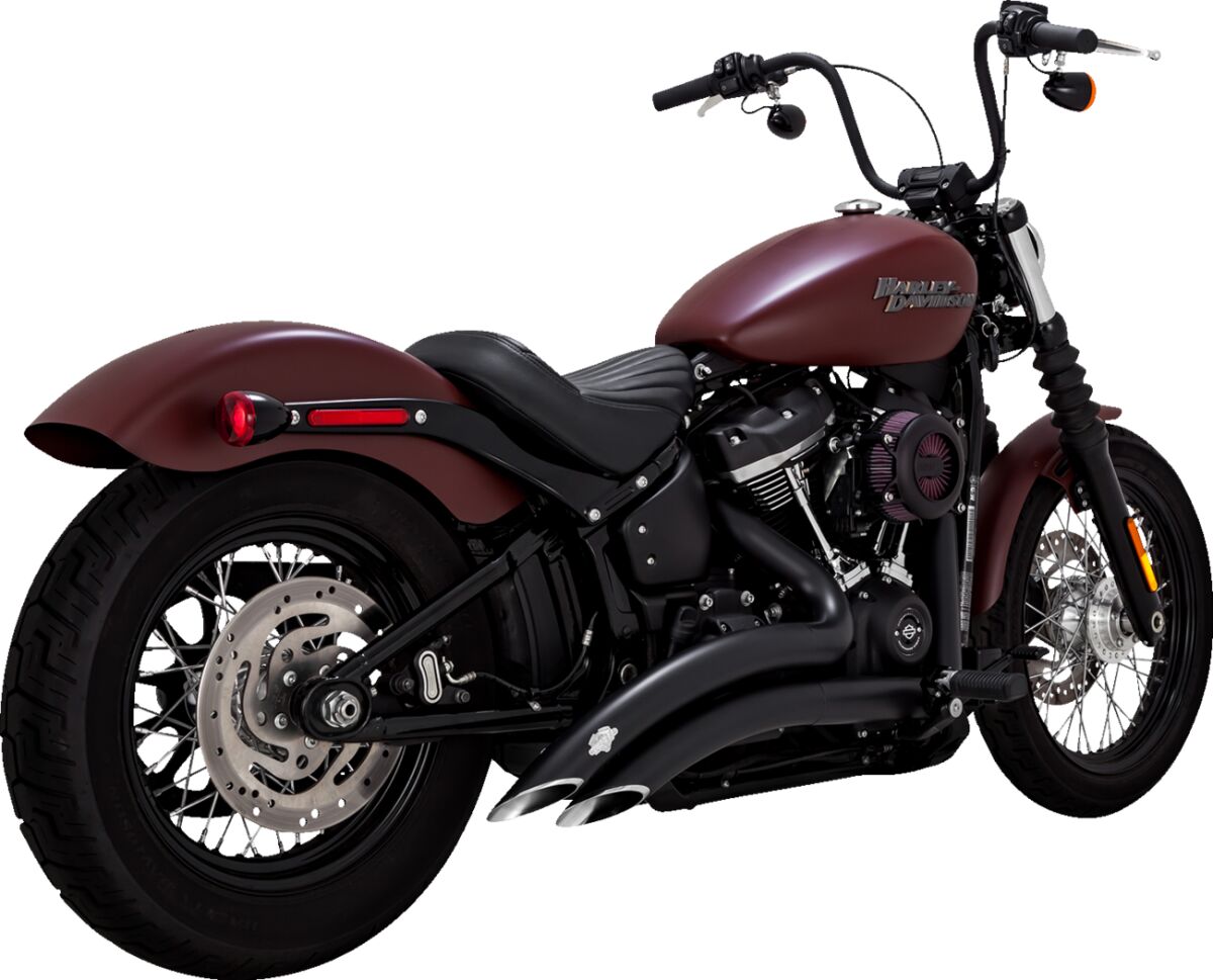 Big Radius Exhaust, Black - 18+ Softail (Street bob/Heritage) Full Exhaust System Vance & Hines Default Title