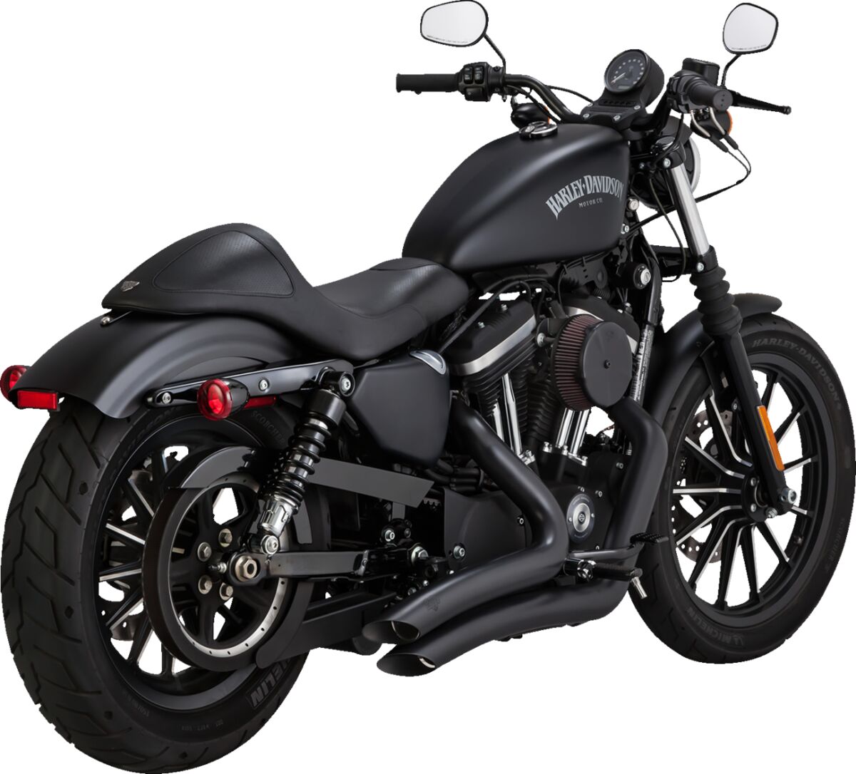 Big Radius 2:1 Exhaust, Black - 14-22 Sportster Full Exhaust System Vance & Hines Default Title