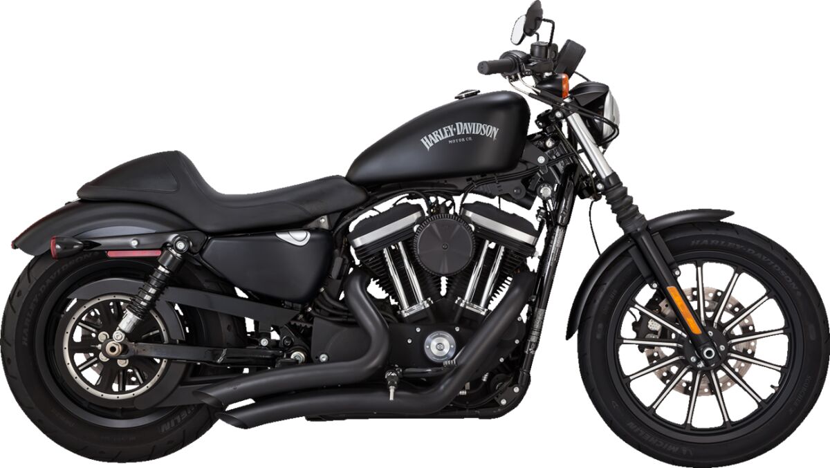 Big Radius 2:1 Exhaust, Black - 14-22 Sportster Full Exhaust System Vance & Hines