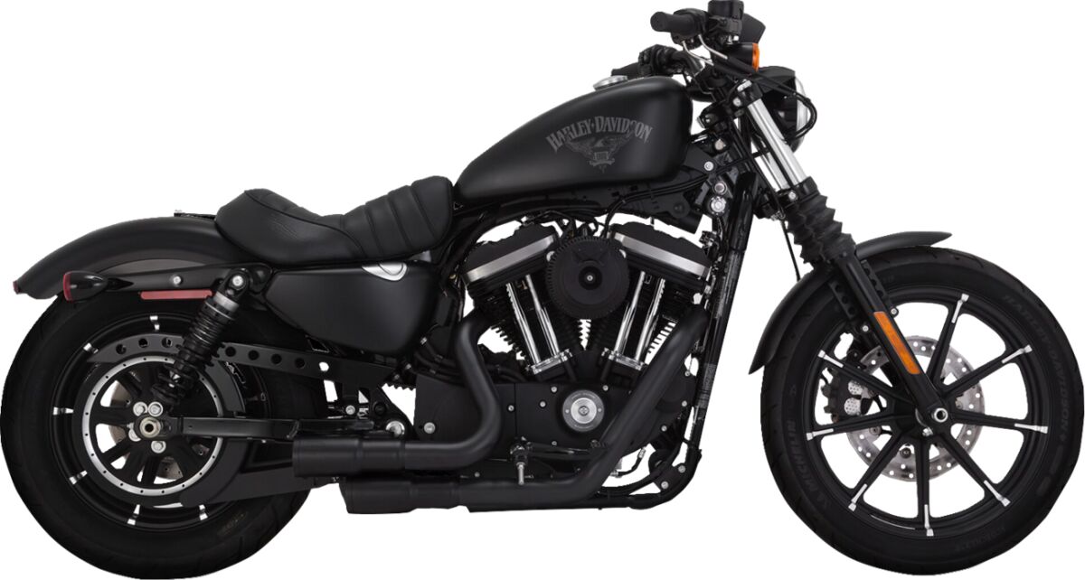 Mini Grenades Exhaust, Black - 14-22 Sportster Full Exhaust System Vance & Hines Default Title