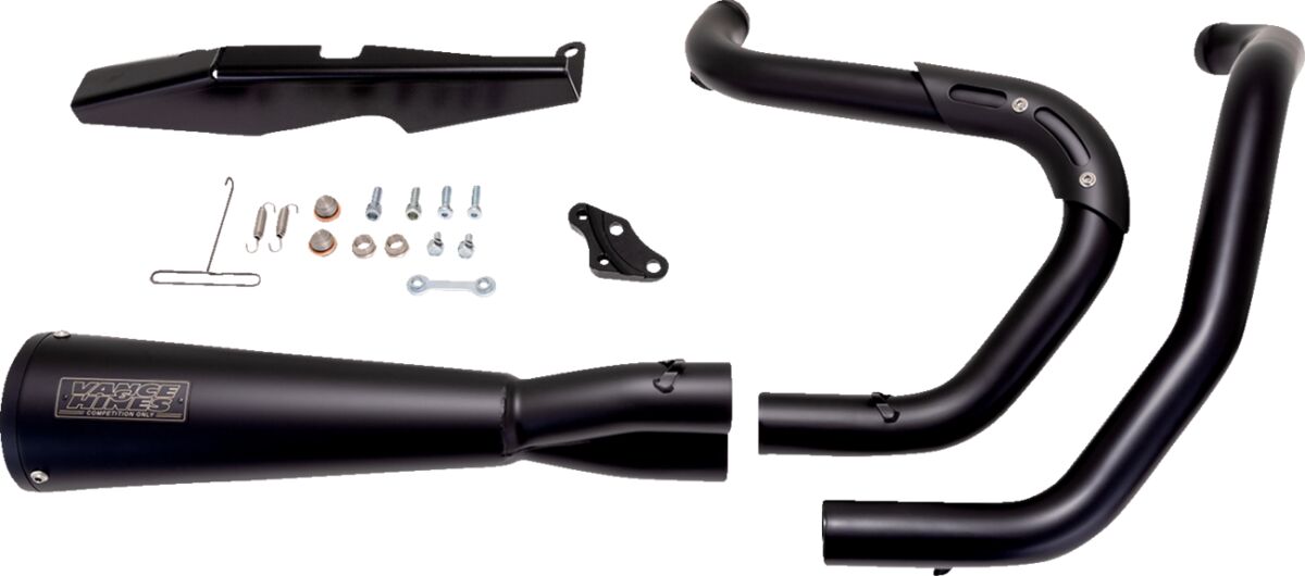 Exhaust 2 Into 1 Stainless Upsweep Black Sportster Vance & Hines